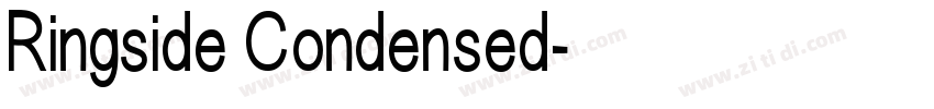 Ringside Condensed字体转换